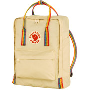 Plecak Fjällräven Kånken Rainbow beżowy Light Oak-Rainbow Pattern