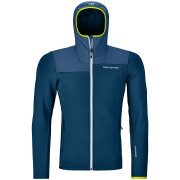 Męska bluza Ortovox Fleece Plus Hoody M niebieski petrol blue