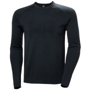 Męska koszulka Helly Hansen Lifa Merino Knitevo Crew czarny 990 Black