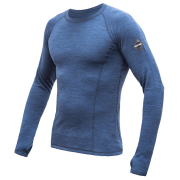 Męska koszulka Sensor Merino Bold dl.rukáv niebieski Cool Blue