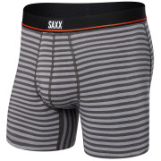 Bokserki Saxx Non-Stop Stretch Cotton Boxer Brief Fly szary HikeStripe/Grey