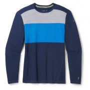 Męska koszulka Smartwool M Classic Thermal Merino BL Colorblack CB niebieski/jasnoniebieski deep navy-laguna blue