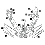 Multitool Leatherman Signal Black/Silver