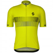Męska koszulka kolarska Scott RC Team 10 SS żółty/czarny sulphur yellow/black