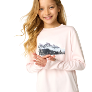 T-shirt dziecięcy Regatta Winter Alvarado Pink Haze