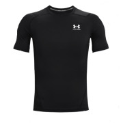 Męska koszulka Under Armour HG Armour Comp SS czarny Black//White