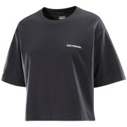 Koszulka damska Salomon Short Tee czarny Deep Black