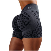 Spodenki damskie Nebbia Push-Up Compression Leopard Shorts Primal czarny BLACK LEOPARD