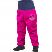 Spodnie dla maluchów z polaru Unuo Softshell różowy