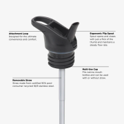 Butelka dziecięca Klean Kanteen Kid Classic Narrow 12oz (w/Flip Seal Sport Cap)