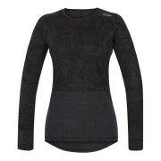 Damska koszulka Husky Merino 100 Dl. Rukáv L czarny