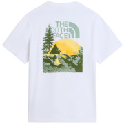 Koszulka męska The North Face M Pitch A Tent Relaxed Ss Tee biały TNF WHITE