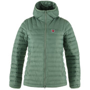 Kurtka zimowa damska Fjällräven Expedition Lätt Hoodie jasnozielony Patina Green