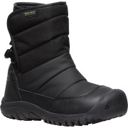 Dziecięce buty zimowe Keen Puffrider Wp Youth czarny black/steel grey