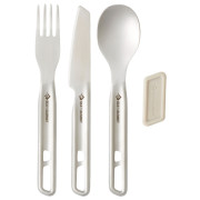 Zestaw sztućców Sea to Summit Detour Stainless Steel Cutlery Set 3 Piece srebrny Stainless Steel Grey