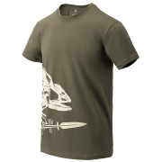 Koszulka męska Helikon-Tex T-Shirt (Full Body Skeleton) zielony Olive Green