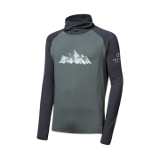 Bluza męska Sensor Coolmax Thermo Mountains czarny/zielony olive/černá