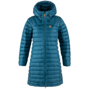 Damski płaszcz puchowy Fjällräven Snow Flake Parka ciemnoniebieski Deep Sea