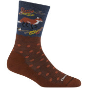 Skarpety damskie Darn Tough Wild Life Crew Lightweight With Cushion czerwony fox foliage