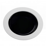 Talerz Omada Eat Pop Soup plate 23,5 x 4,5 czarny Nero