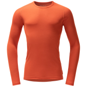 Męska koszulka Devold Adventure Merino 190 Shirt Man pomarańczowy Brick