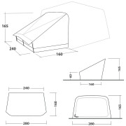 Wiata namiotowa Outwell Fastlane 300 Annexe