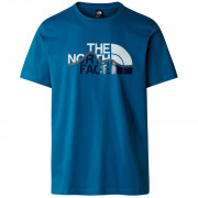 Koszulka męska The North Face M S/S Mountain Line Tee niebieski