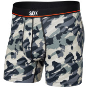 Bokserki Saxx Non-Stop Stretch Cotton Boxer Brief Fly biały/szary PopGrungeCamo/Graphite