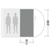 Dywan do namiotu Outwell Cozy Carpet Sky 2