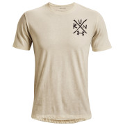 Koszulka męska Under Armour Destroy All Miles Tee biały Stone / Jet Gray / Cerulean