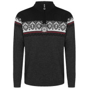 Męski sweter Dale of Norway Moritz Masc Sweater czarny Darkcharcoal Raspberry Black