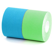 Taśma kinesiotaping BronVit Sport Kinesio Tape set niebieski/zielony