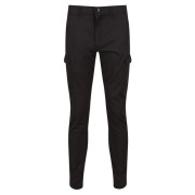 Spodnie męskie Regatta Bryer Cargo Trousers II czarny/szary Ash