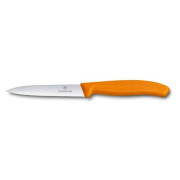 Nóż do warzyw Victorinox ząbkowany 10cm pomarańczowy