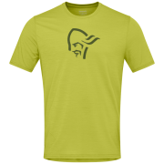 Koszulka męska Norrona femund equaliser merino T-shirt złoty Golden Lime