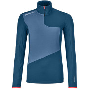 Bluza damska Ortovox Fleece Light Zip Neck W niebieski petrol blue