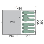 Namiot Pinguin Interval 6 Steel