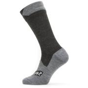 Wodoodporne skarpety SealSkinz WP All Weather Mid Length czarny/szary Black/GreyMarl