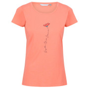 Koszulka damska Regatta Womens Breezed II pomarańczowy Fusion Coral