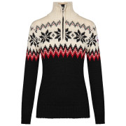 Sweter damski Dale of Norway Myking Fem Sweater czarny Black Raspberry Offwhite