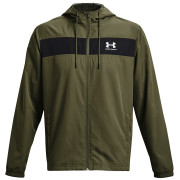 Męska wiatrówka Under Armour Sportstyle Windbreaker ciemnozielony Marine OD Green / / White