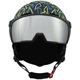 Kask narciarski dla dzieci Blizzard Flash Visor junior ski helmet czarny black/multicolor