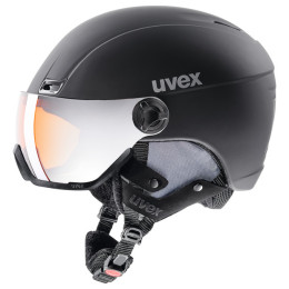 Kask narciarski Uvex HLMT 400 Visor style czarny BlackMat
