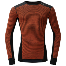 Męska koszulka Devold Reverso Merino Shirt Man pomarańczowy/szary Brick