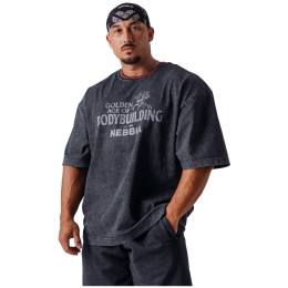 Męska koszulka Nebbia NEBBIA x Olympia Heavyweight Cotton T-Shirt czarny Black