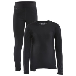 Zestaw dziecięcy Craft Warm Baselayer Junior czarny Black