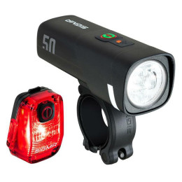 Zestaw oświetlenia Sigma Aura 50 + Hiro 10 czarny black