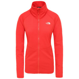 Bluza damska The North Face Quest Grid Midlayer czerwony JuicyRed