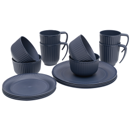 Zestaw naczyń Outwell Delish 4 Person Dinner Set ciemnoniebieski Navy Night