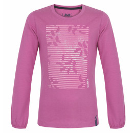 T-shirt dziecięcy Loap Bilanka fioletowy Rosebud